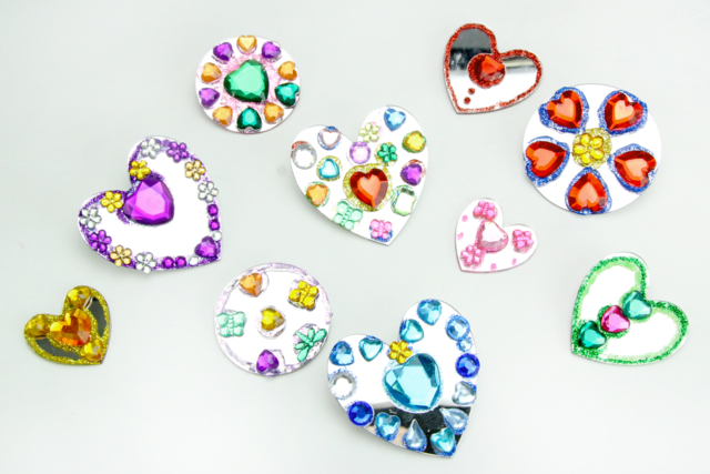 Round Adhesive Mirrors - 8 Pieces - 3 - Adhesive Mirrors - 10doigts.com - Miroirs à coller - 10doigts.fr