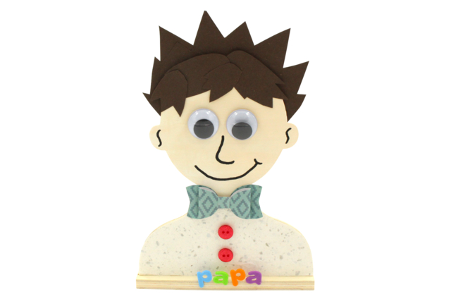 Wooden Busts with Base - 6 Pieces - 2 - Wooden Shapes - 10doigts.com - Formes en bois à décorer - 10doigts.fr