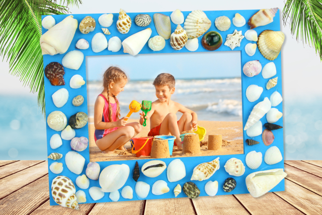 Wooden Photo Frame with Glass 23 x 18 cm - 3 - Wooden Photo Frames - 10doigts.com - Cadres photo en bois à décorer - 10doigts.fr