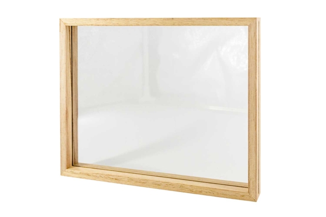 Marco de doble cara madera- Modelo rectangular 20 x 25 x 2,8 cm - Cadres photo en bois à décorer - 10doigts.fr