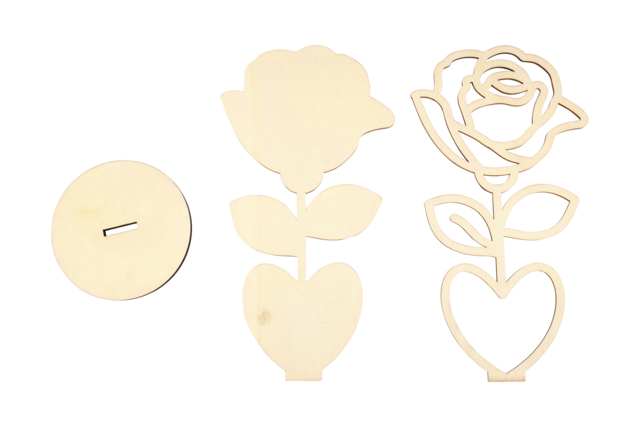 Wooden "Rose" Photo Frame - 5 - Decorative Photo Frames - 10doigts.com - Cadres et clips photos : des supports uniques pour afficher vos souvenirs - 10doigts.fr
