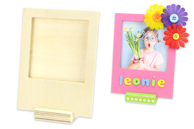 Tabletop Photo Frame - 1 - Wooden Photo Frames - 10doigts.com - Cadres photo en bois à décorer - 10doigts.fr