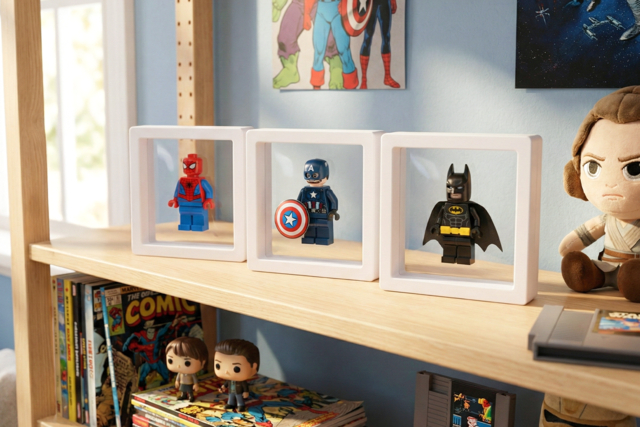 Floating Effect Presentation Frames - 2 Pieces - 2 - Decorative Photo Frames - 10doigts.com - Cadres et clips photos : des supports uniques pour afficher vos souvenirs - 10doigts.fr