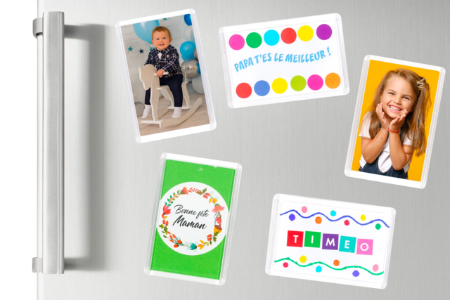 Customizable Magnetic Frames - 6 Pieces - 2 - Decorative Photo Frames - 10doigts.com - Cadres et clips photos : des supports uniques pour afficher vos souvenirs - 10doigts.fr