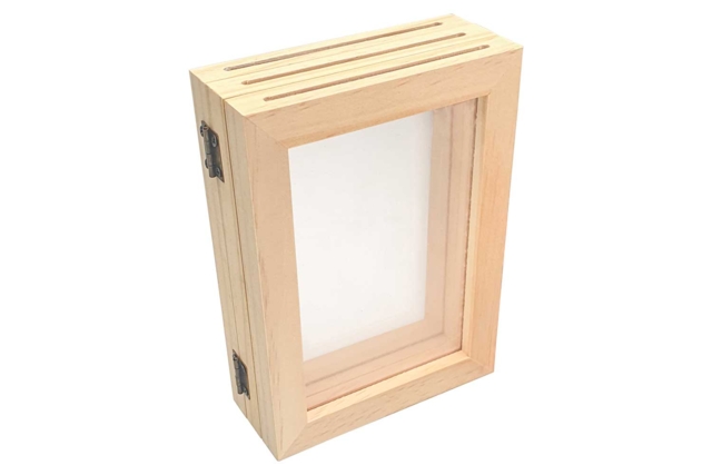 Marco tríptico  - Cadres photo en bois à décorer - 10doigts.fr