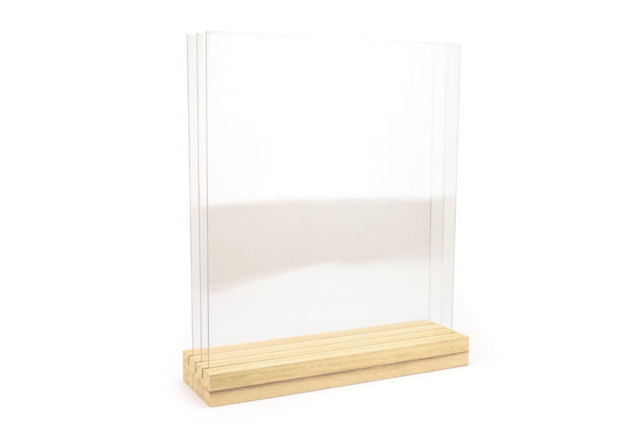 Acrylic Frames + Base - 23 cm - 3 - Wooden Photo Frames - 10doigts.com - Cadres photo en bois à décorer - 10doigts.fr