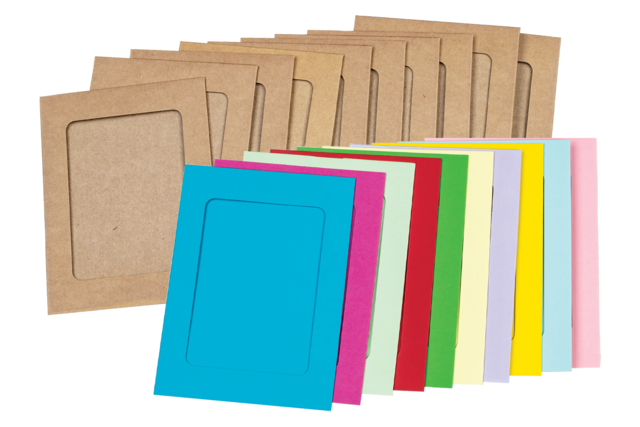 Thick Card Frames - 10 pcs - 1 - Cardboard Frames - 10doigts.com - Cadres en carton - 10doigts.fr