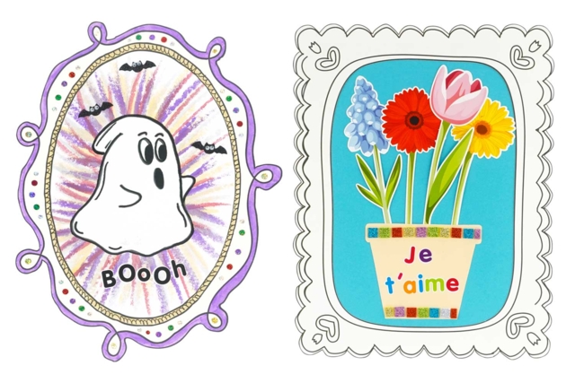 Black and White Cardboard Frames - 10 Assorted Designs - 4 - Cardboard Frames - 10doigts.com - Cadres en carton - 10doigts.fr