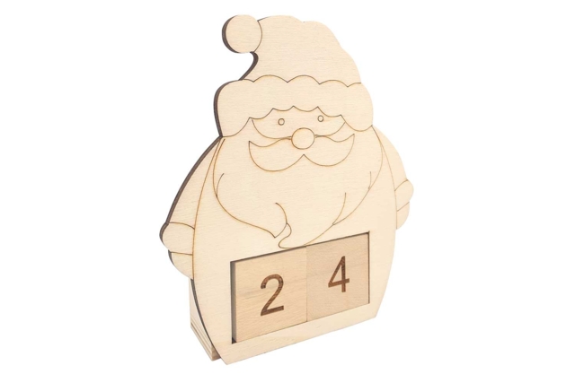 Wooden Christmas Advent Calendar - 4 - Advent Calendars - 10doigts.com - Calendriers de l'Avent à décorer - 10doigts.fr