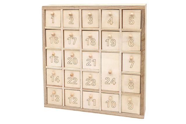 Wooden Advent Calendar - 1 - Advent Calendars - 10doigts.com - Calendriers de l'Avent à décorer - 10doigts.fr