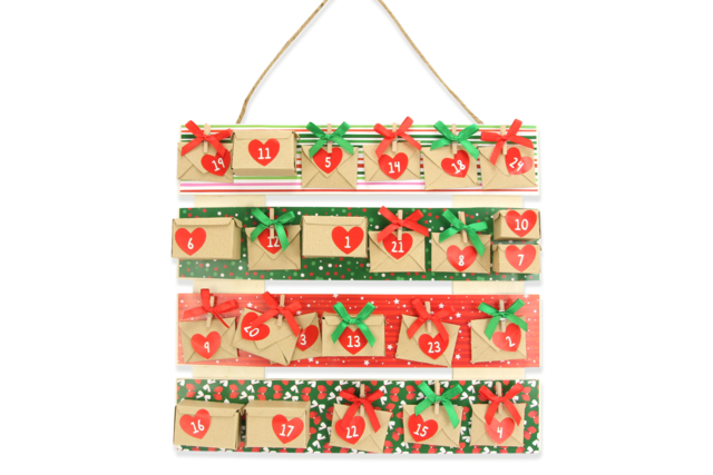Calendario de Adviento - Papiers créatif de Noël - 10doigts.fr
