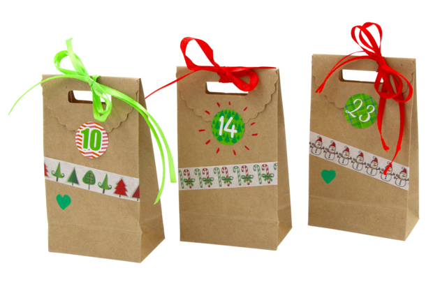 Small Kraft Pouches - 24 Pieces - 2 - Gift Wrap and Bags - 10doigts.com - Papiers cadeaux et sacs à décorer - 10doigts.fr