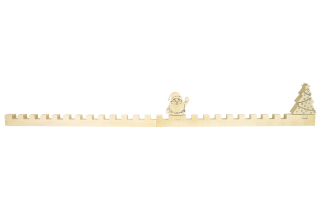 Wooden Advent Calendar Ruler - 80 cm - 2 - Advent Calendars - 10doigts.com - Calendriers de l'Avent à décorer - 10doigts.fr