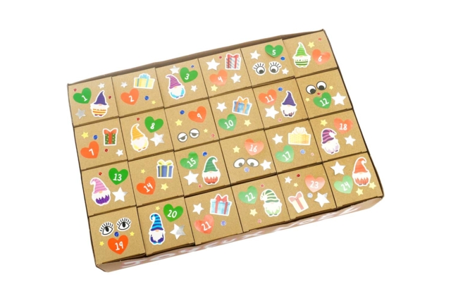 Kraft Card Advent Calendar - 24 Boxes - 4 - Advent Calendars - 10doigts.com - Calendriers de l'Avent à décorer - 10doigts.fr
