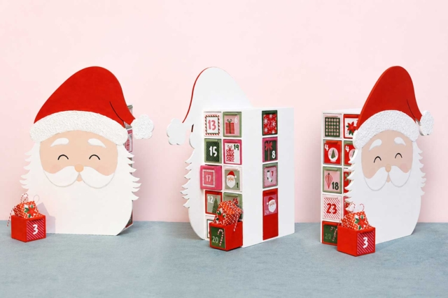 Calendrier de l'avent Père Noël artemio - Calendriers de l'Avent à décorer - 10doigts.fr