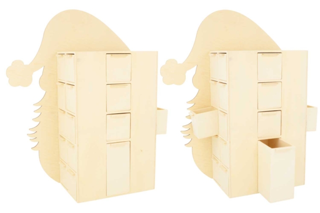 Calendrier de l'avent Père Noël nouveau - Calendriers de l'Avent à décorer - 10doigts.fr