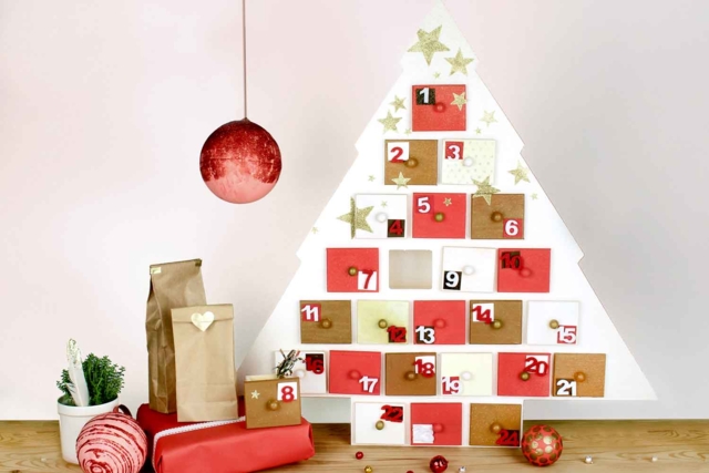 Calendario de adviento Árbol - Gesso pour peinture et préparation des supports - 10doigts.fr
