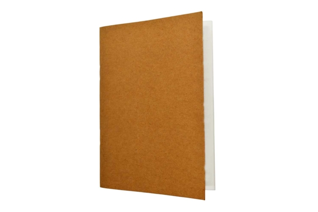 White Notebook, Kraft Cover - 21 x 14.5 cm - 1 - Albums and Notebooks - 10doigts.com - Albums et carnets à personnaliser - 10doigts.fr