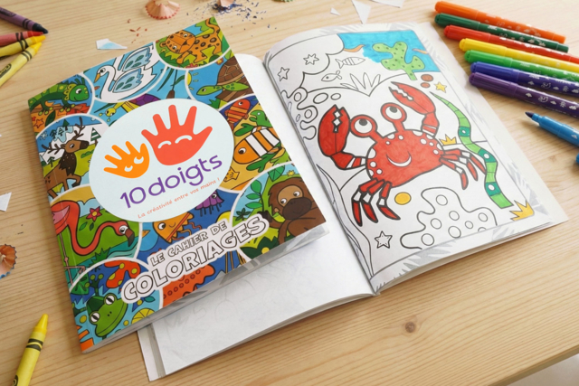 Libreta para colorear fácil 10doigts - Livres de coloriage et dessins : pour apprendre et s'évader - 10doigts.fr