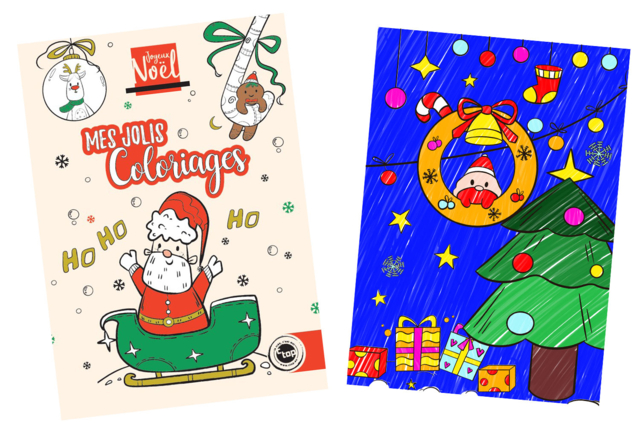 Christmas Coloring Book - 1 - Coloring Books and Drawings - 10doigts.com - Idées cadeaux DIY pour Noël - 10doigts.fr