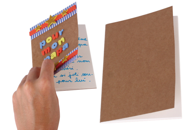 White Notebook, Kraft Cover - 3 - Albums and Notebooks - 10doigts.com - Albums et carnets à personnaliser - 10doigts.fr