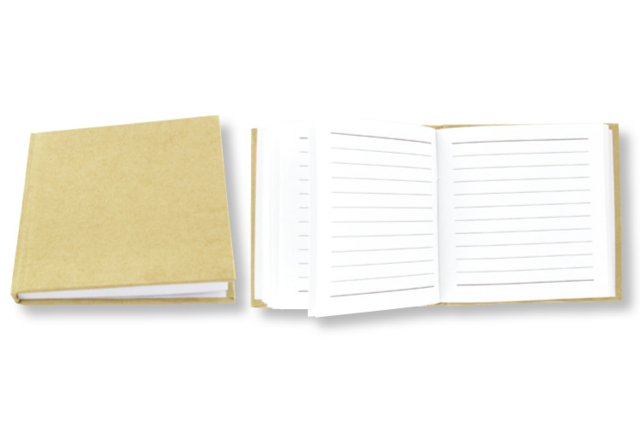 Lined Notebook, Kraft Cover - 1 - Albums and Notebooks - 10doigts.com - Albums et carnets à personnaliser - 10doigts.fr
