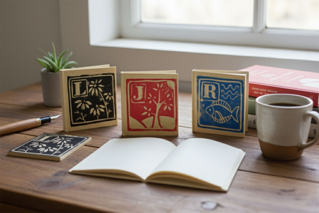 Lined Notebook, Kraft Cover - 2 - Albums and Notebooks - 10doigts.com - Albums et carnets à personnaliser - 10doigts.fr