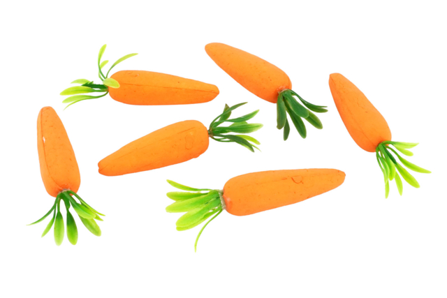 Styrofoam Carrots - 6 Pieces - 4 - Easter Decorative Accessories - 10doigts.com - Accessoires décoratifs de Pâques - 10doigts.fr