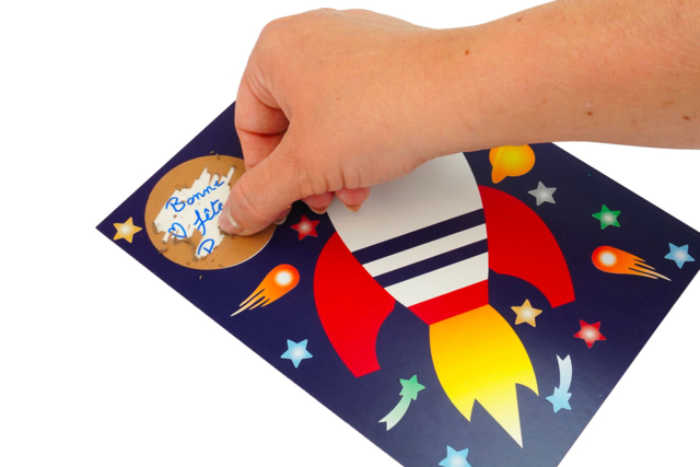 Rocket Card Kit + Hidden Message - 6 Cards - 3 - Card Making Kits - 10doigts.com - Kits carteries - 10doigts.fr