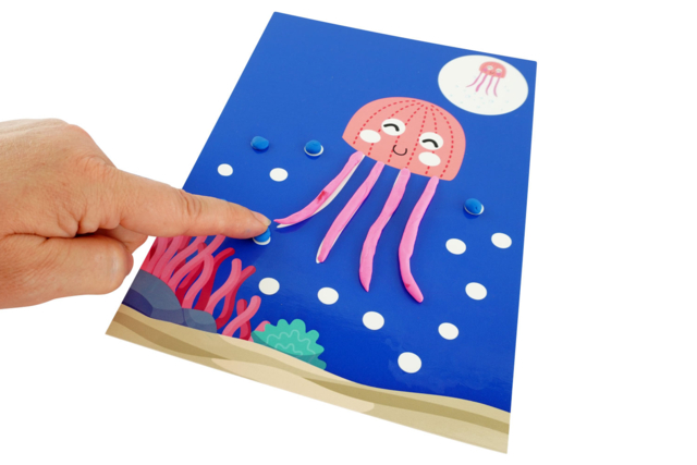 tarjeta de modelado pulpo - Kits éducatifs : le plaisir d'apprendre par la manipulation - 10doigts.fr