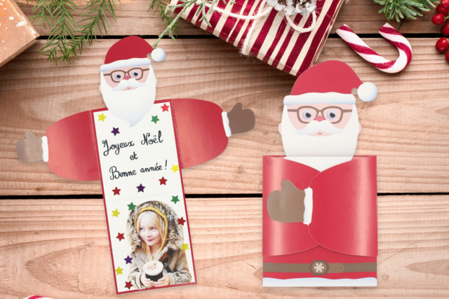 Christmas Card Kit "Cuddle" - 6 Cards - 1 - Christmas Creative Kits for Children - 10doigts.com - Kits créatifs de Noël pour les enfants - 10doigts.fr