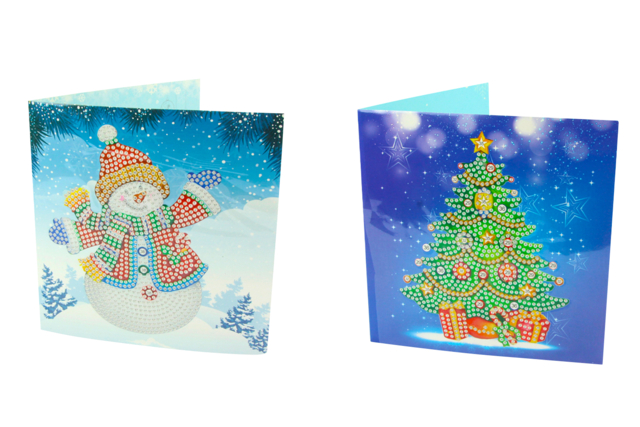 tarjeta diamante árbol - Cartes de voeux - 10doigts.fr