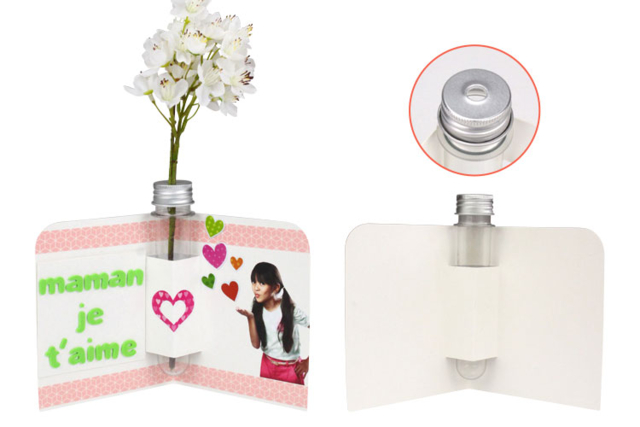 Flower Vase Cards - Set of 6 Cards - 4 - Card Making Kits - 10doigts.com - Kits carteries - 10doigts.fr