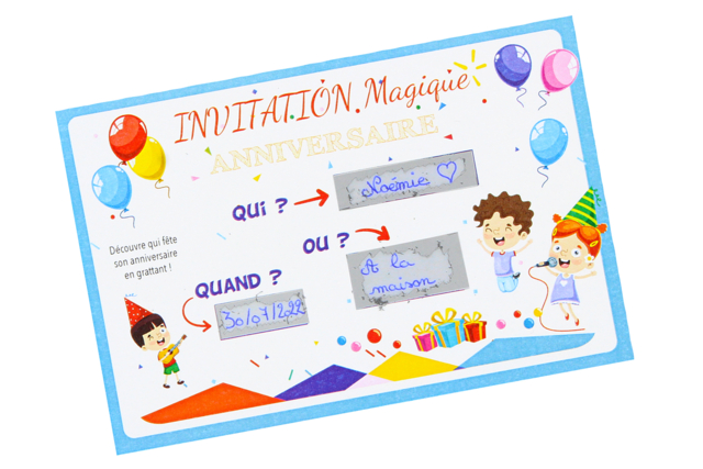 Scratch-off Sticker - 20 x 15 cm - 3 - Metallic, Glitter Paper - 10doigts.com - Papier métallisé, pailleté - 10doigts.fr