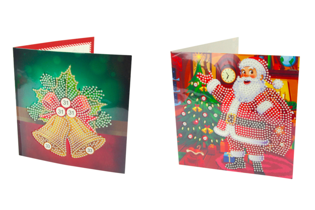 tarjeta navideña campanas - Cartes de voeux - 10doigts.fr