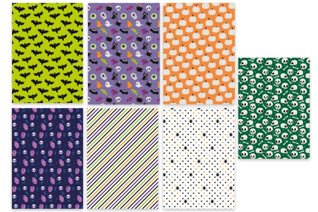 Halloween Themed Paper, A4 Size - 30 Sheets - 5 - Seasonal Papers - 10doigts.com - Papiers saisonniers - 10doigts.fr