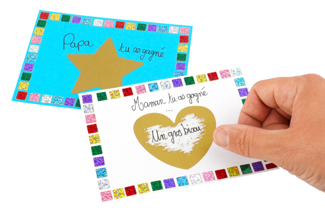Golden Scratch Stickers - 36 pcs - 3 - Scratch Stickers - 10doigts.com - Gommettes à colorier et à gratter pour des activités créatives originales - 10doigts.fr