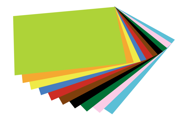 Cartas ligeras - dim : 35 x 50 cm, 30 hojas (10 colores combinados) - Papiers colorés - 10doigts.fr