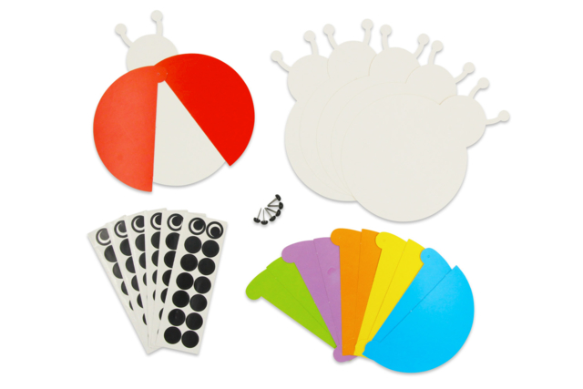 Ladybug Mobile Card Kit - 6 Cards - 3 - Ready-to-use Kits - 10doigts.com - Kits clés en main - 10doigts.fr