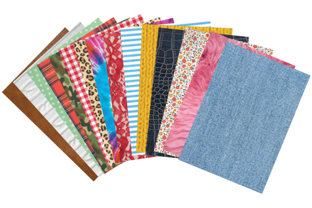 Cartas textiles - Papiers Format A4 - 10doigts.fr