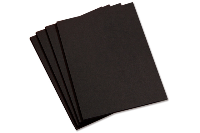 Cartón negro 50 x 70 cm, 380 gr -10 unidades - Papiers épais et cartons : donnez vie à vos projets créatifs - 10doigts.fr