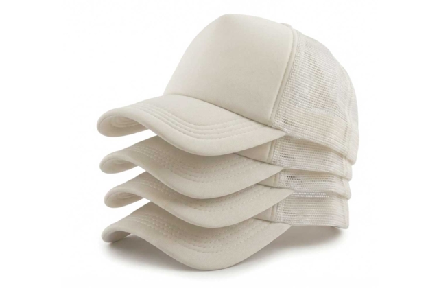 gorras blancas por lote de 4 - Textiles divers - 10doigts.fr
