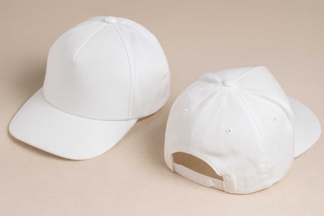 Customizable White Cap - 1 - Cotton, Linen - Textiles - 10doigts.com - Coton, lin - Textiles - 10doigts.fr