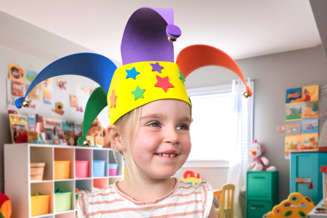 Sombreros arlequín para hacer - Kit de 4 sombreros - Kits créatifs Carnaval - Activités manuelles et de bricolage pour Carnaval - 10doigts.fr