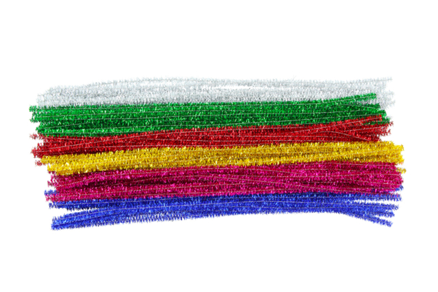 Metallic Chenille Stems - 100 Chenille Stems - 1 - Chenille Stems - 10doigts.com - Chenilles, cure-pipe - 10doigts.fr