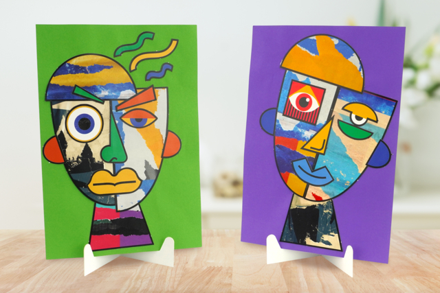 White Cardboard Easels - 6 Pieces - 3 - Easels for Children and Display Stands - 10doigts.com - Chevalets pour enfants et supports d’exposition - 10doigts.fr