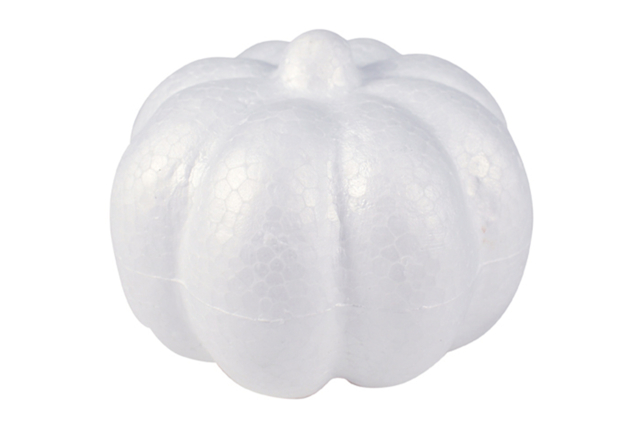 9 cm Styrofoam Pumpkin - 1 - Styrofoam - Decorative Supports - 10doigts.com - Polystyrène - Supports à décorer - 10doigts.fr