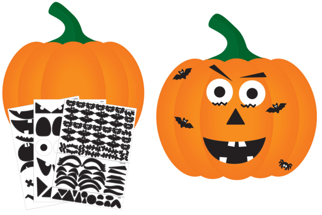 calabazas gigantes para decorar - Kits créatifs Halloween - 10doigts.fr