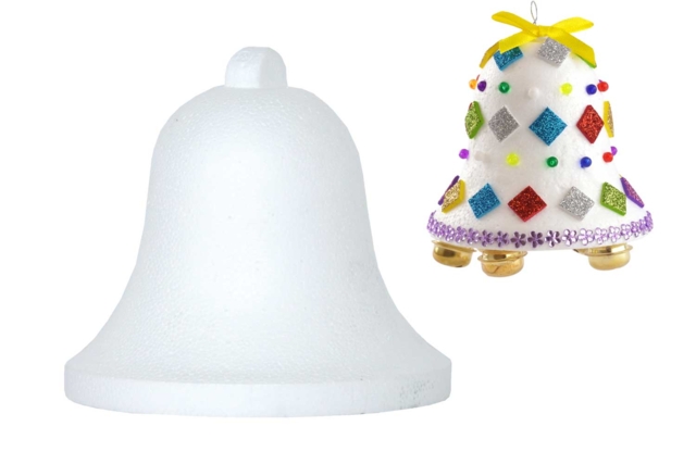 Styrofoam Bell - 1 - Styrofoam - Decorative Supports - 10doigts.com - Polystyrène - Supports à décorer - 10doigts.fr