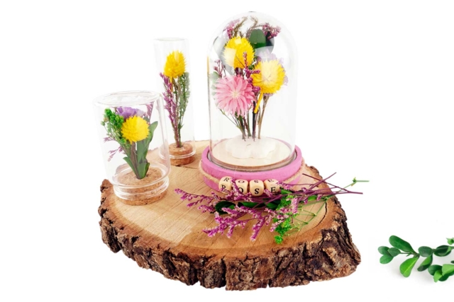 Dome and Wooden Base 12 cm - 4 - Snow globe, Bell - 10doigts.com - Boules à neige et cloches à décorer - 10doigts.fr